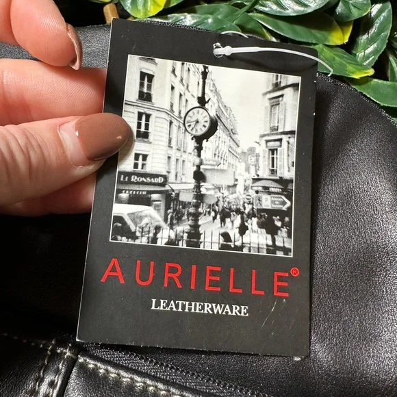 Aurielle Genuine Leather Black Mini Backpack NWT! - Picture 4 of 8